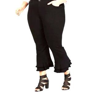 INC International Concepts Black Cropped Jeans